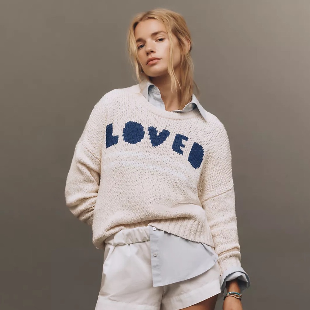 NWTS KERRI ROSENTHAL BOYFRIEND SWEATER (XL) - Picture 3 of 12